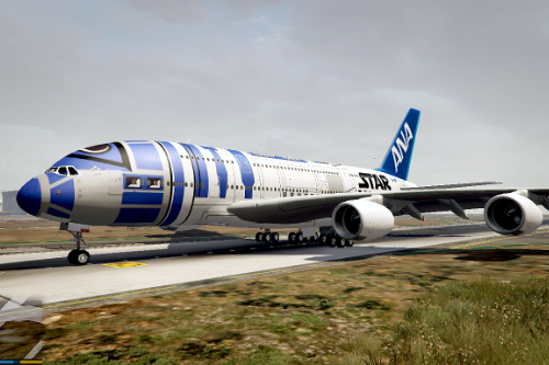 Ana's Star Wars R2-D2 Airbus A380-800